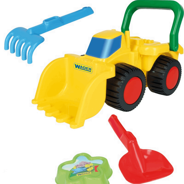 Wader Wader Tractor with tow truck and sand play set 70410 | Wader